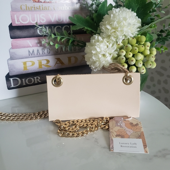 Leather Wallet insert with chain - Picture 3 of 10